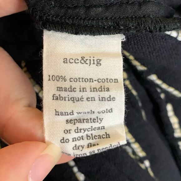 ace and jig weekend romper in voyage cinched waist belted women's sz XS cotton - Picture 14 of 15